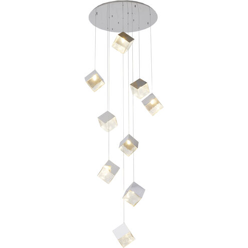 Canada 9 Light 27.5 inch Chrome Chandelier Ceiling Light