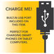 Emerson 18 inch 60.00 watt Brushed Steel Desk Lamp Portable Light, with AdessoCharge Wireless Charging Pad and USB Port