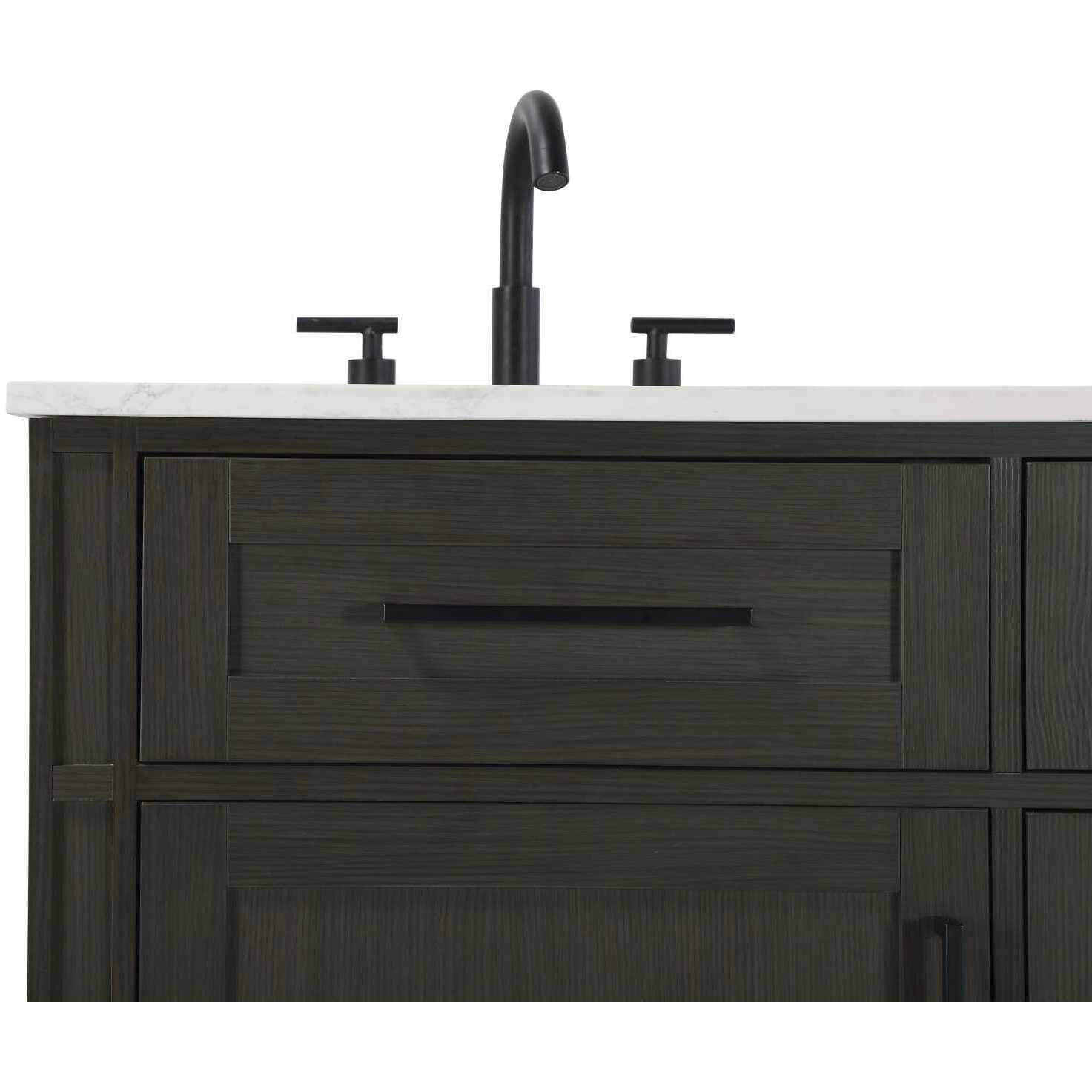 Virginia 54 X 35 inch Mocha Brown Bathroom Vanity Cabinet