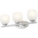Colette Vanity Wall Light in Brushed Nickel