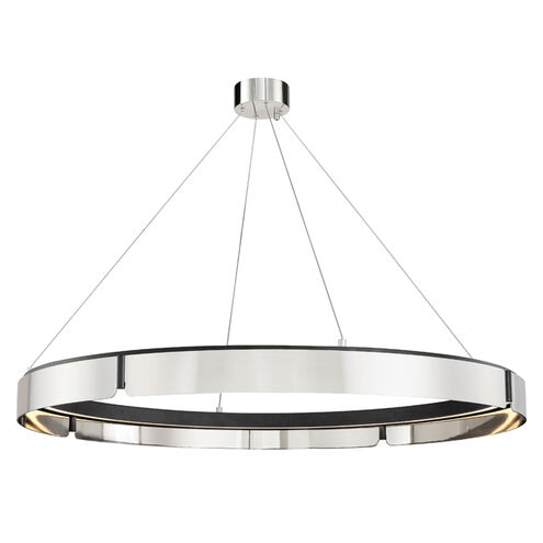 Tribeca LED 48.75 inch Burnished Nickel and Black Chandelier Ceiling Light