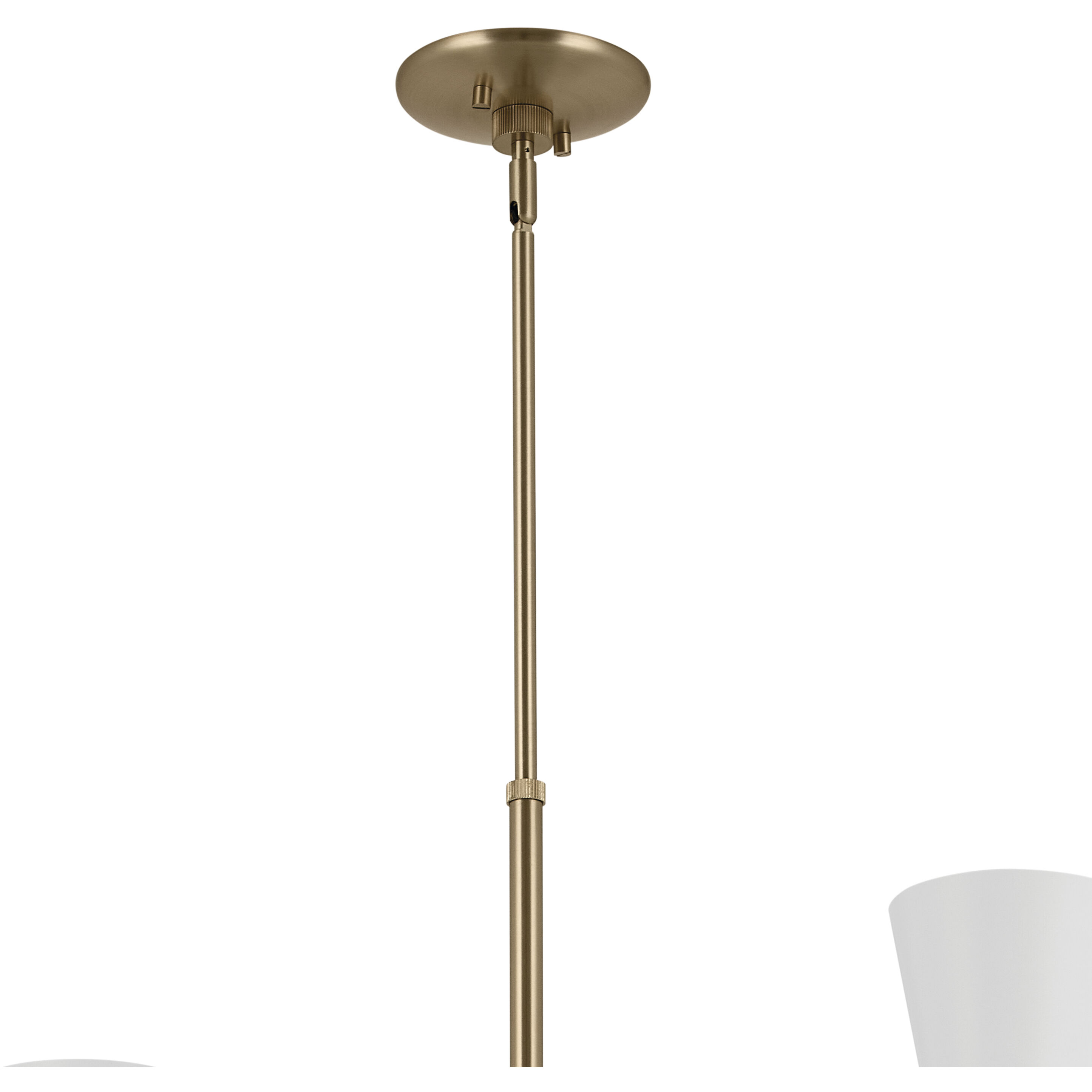 Phix LED 22.5 inch Champagne Bronze with White Foyer Chandelier Ceiling Light