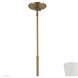 Phix LED 22.5 inch Champagne Bronze with White Foyer Chandelier Ceiling Light