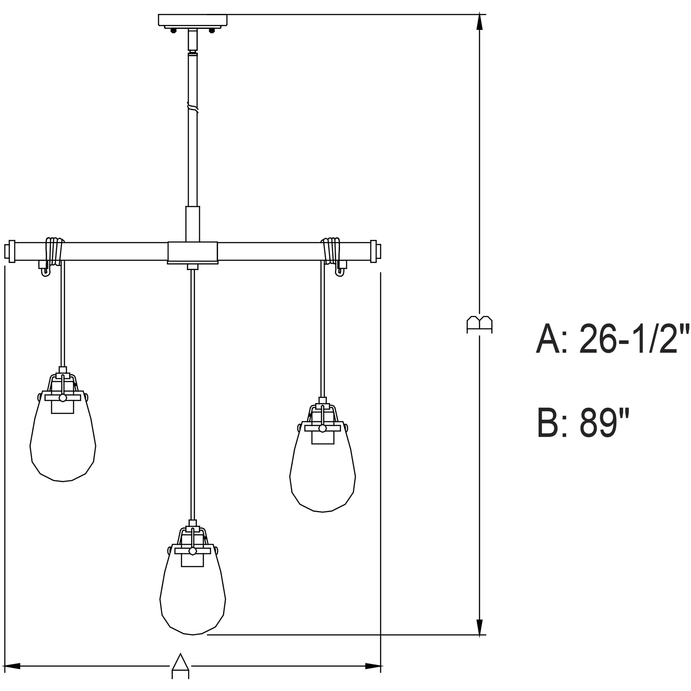 Kassidy LED 26.5 inch Black and Natural Brass Chandelier Ceiling Light