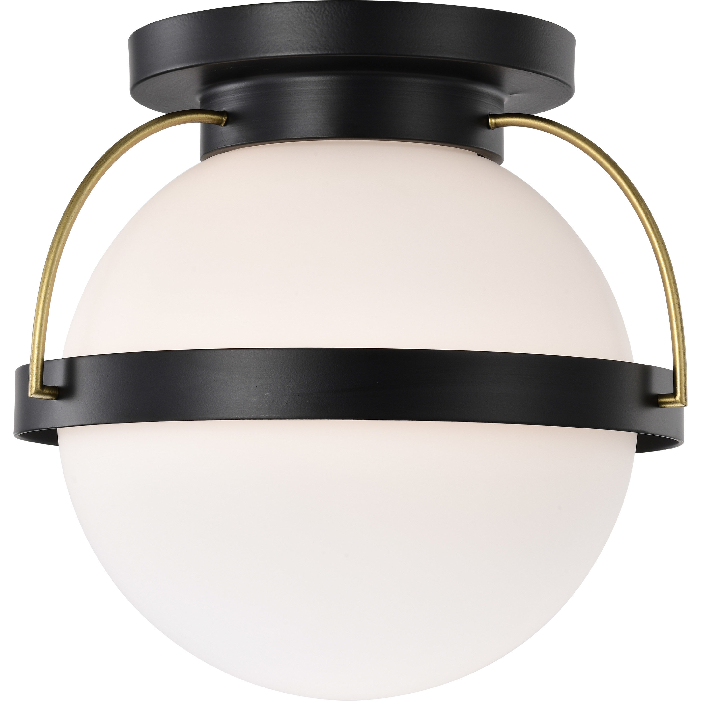 Lakeshore 1 Light 13 inch Matte Black Flush Mount Ceiling Light