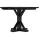 Criss-Cross 48 X 48 inch Hand Rubbed Black Dining Table, Round