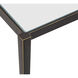 Leon 34 X 34 inch Bronze with Clear Coffee Table