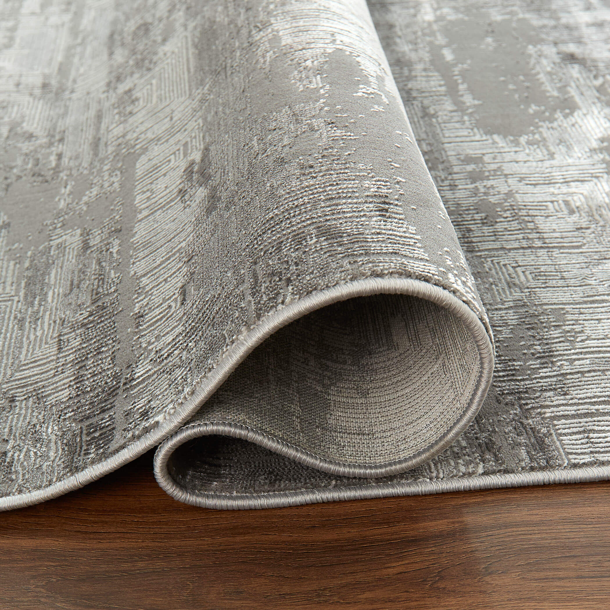 Livenza 114 X 79 inch Grey Rug in 6 x 9