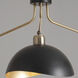 Luna Bella LED 43.5 inch Weathered Brass Chandelier Ceiling Light
