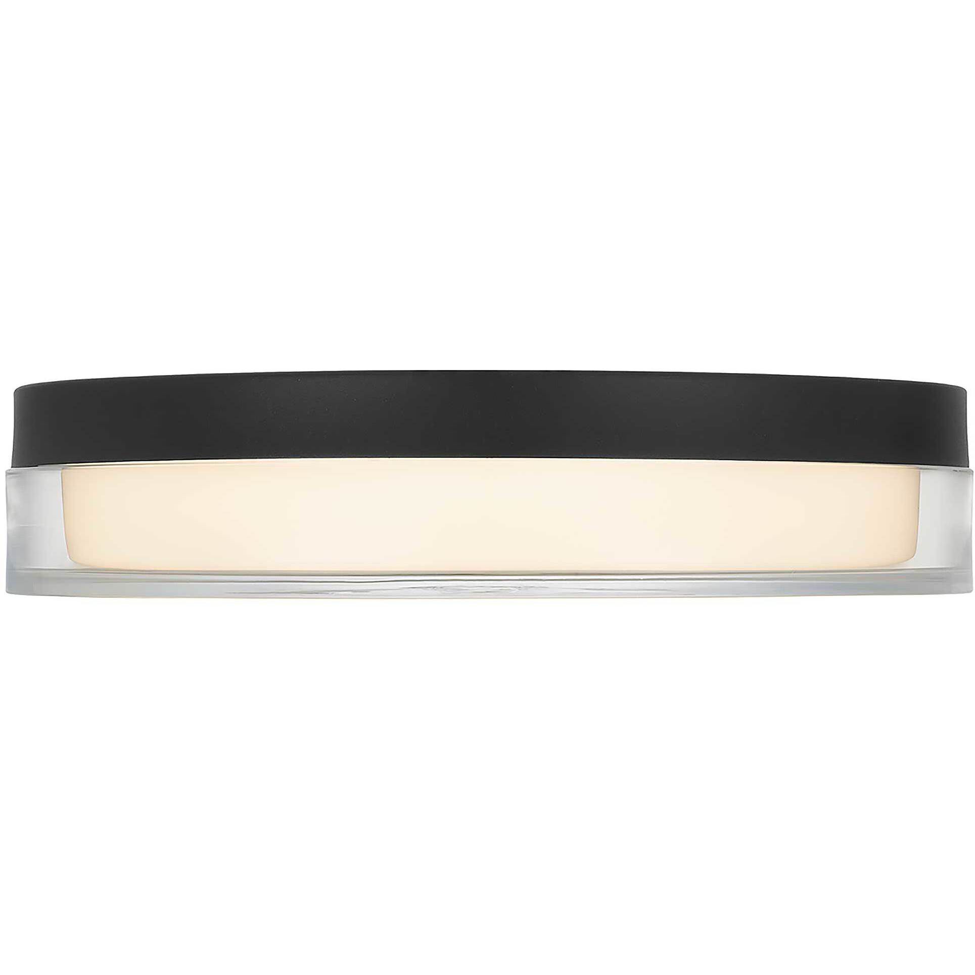 Sunspot LED 12 inch Sand Black Outdoor Flush Mount