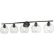 Andromeda 5 Light 41.25 inch Graphite Bath Vanity Wall Light