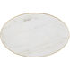 Orla 25 X 19.25 inch Gold Leaf and Natural C Table