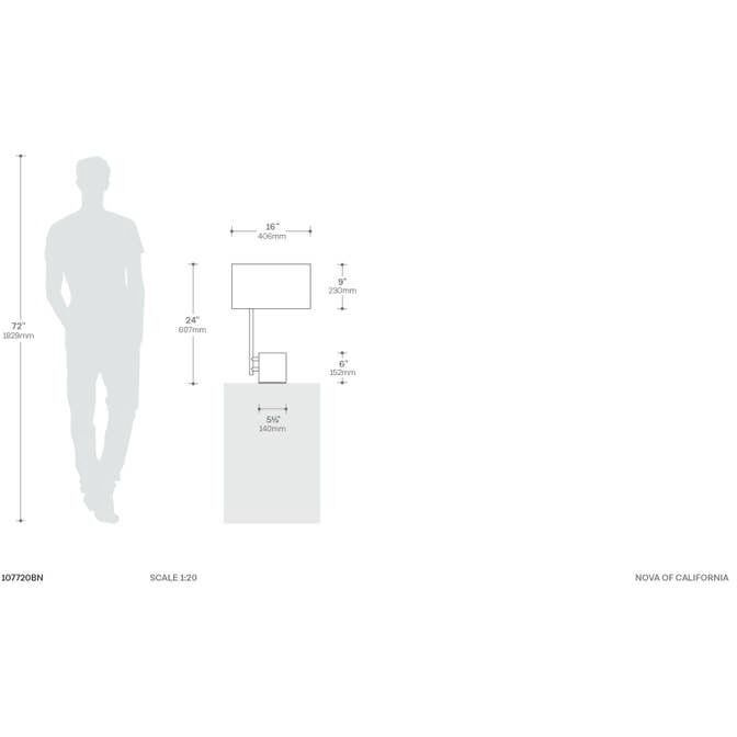 Palos Verdes 24 inch 100.00 watt Brushed Nickel and Espresso Table Lamp Portable Light