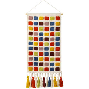 Colorful Grid Wall Hanging, Rectangle