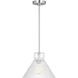 Drew & Jonathan Liouet 1 Light 12 inch Brushed Nickel Pendant Ceiling Light, Medium