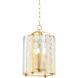 Ramsey 3 Light 12 inch Aged Brass Indoor Lantern Ceiling Light