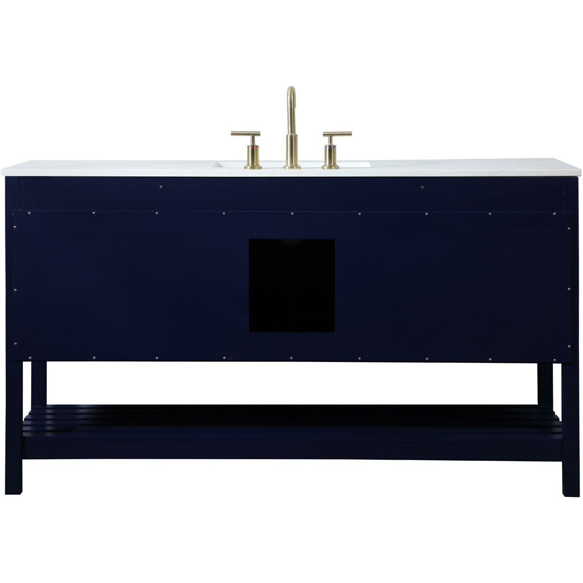 Theo 60 X 22 X 34 inch Blue Vanity Sink Set