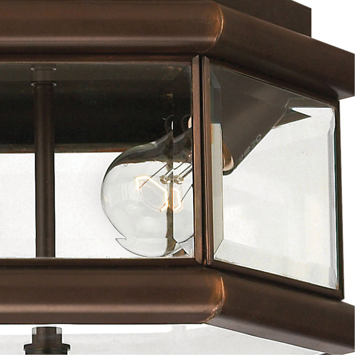 Clifton Park 2 Light 10.75 inch Copper Bronze Outdoor Flush Mount