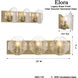 Elora 3 Light 23 inch Legacy Brass Vanity Light Wall Light