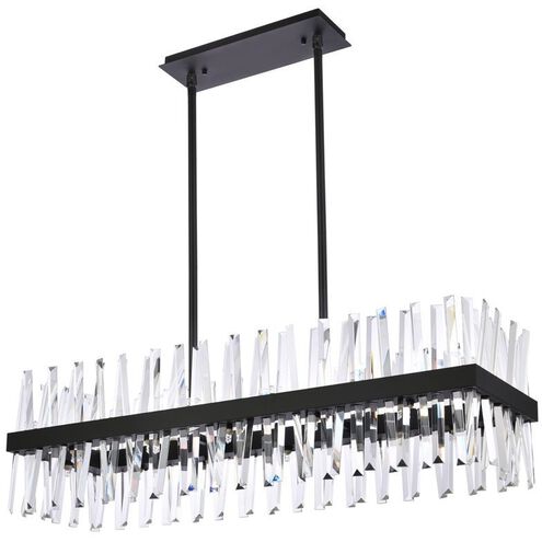 Serephina 24 Light 42 inch Black Linear Chandelier Ceiling Light