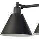 Abbington 3 Light 27.5 inch Matte Black Vanity Light Wall Light
