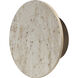 Discus LED 8.75 inch Travertine and Antique Bronze ADA Wall Sconce Wall Light
