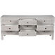 Conrad White Wash Dresser, 9 Drawer