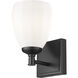 Oren 1 Light 6.5 inch Matte Black Bath Vanity Light Wall Light