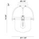 Ceramiche 1 Light 12 inch Matte Black Flush Mount Ceiling Light