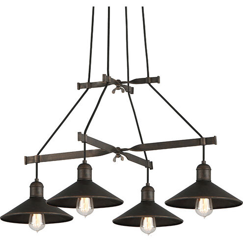 Mccoy 4 Light 34 inch Vintage Bronze Chandelier Ceiling Light
