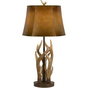 Darby 33 inch 150 watt Antler Table Lamp Portable Light