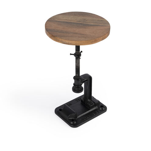 Ellis Adjustable Pedestal Side table in Multi-Color