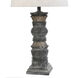 Tipton Farmhouse 32 inch 150.00 watt Black Stone Like Finished Lamp Body/Base Table Lamp Portable Light