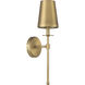 Vintage 1 Light 5 inch Natural Brass Wall Sconce Wall Light