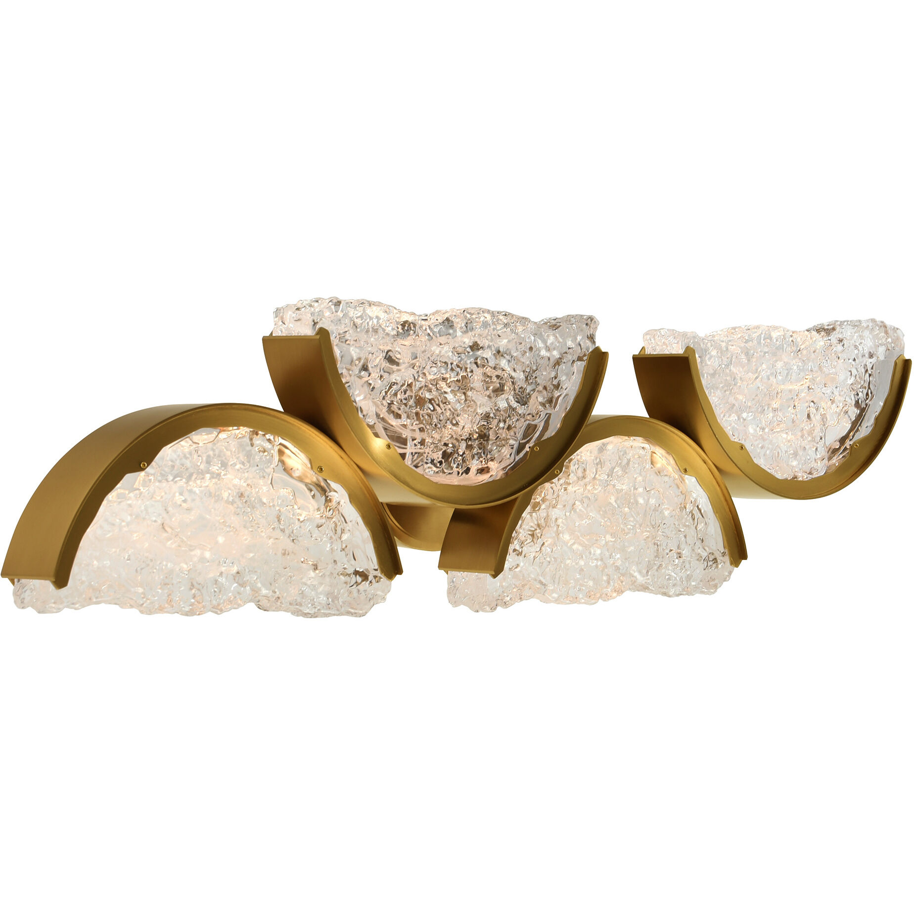 Moon LED 8 inch Brass Wall Light