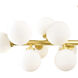 Arya LED 36 inch Satin Gold Island/Pool Table Light Ceiling Light