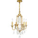 Electra 4 Light 17 inch Oxidized Bronze Up Chandelier Ceiling Light