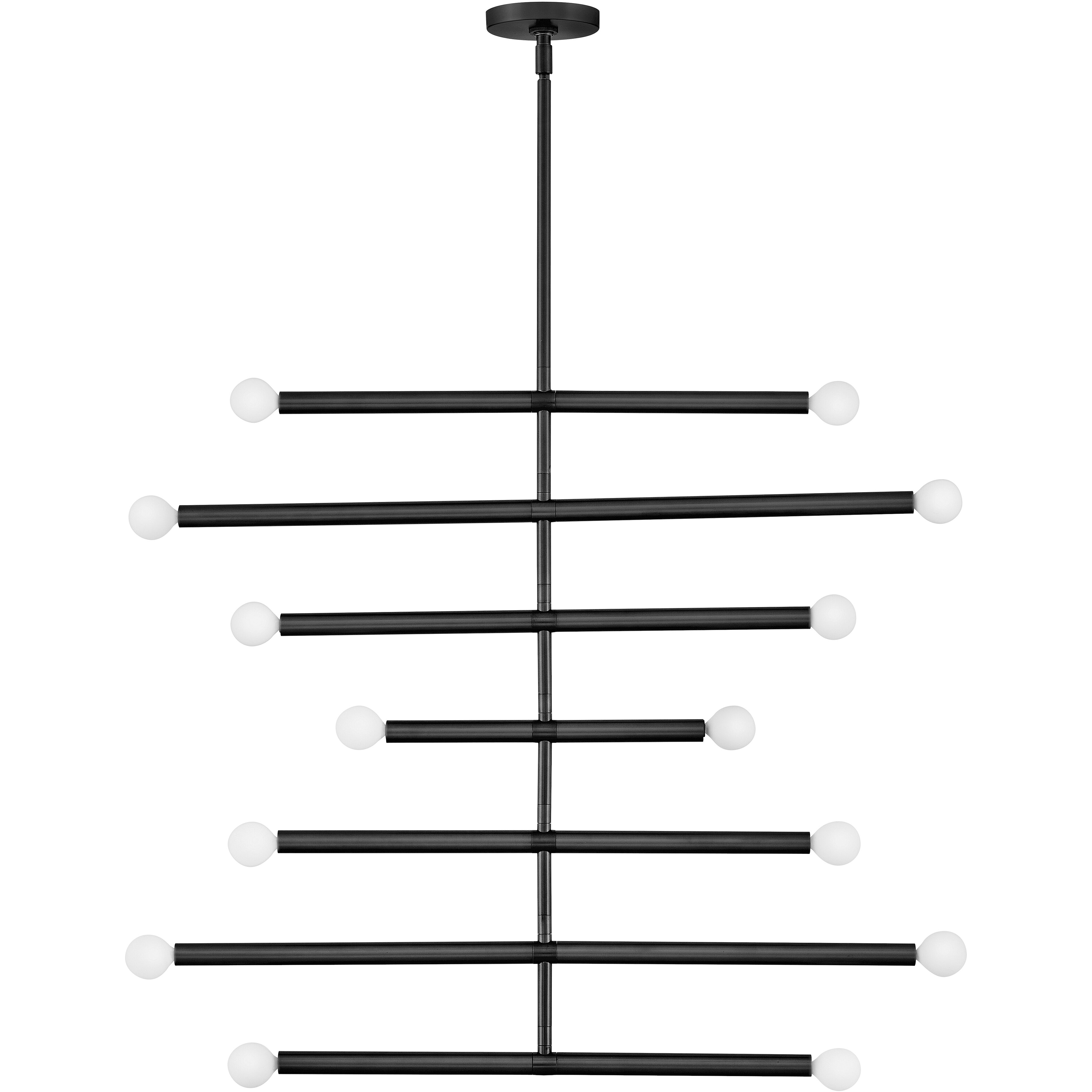 Millie 14 Light 31.5 inch Black Chandelier Ceiling Light