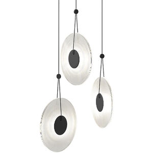 Meclisse LED 19 inch Satin Black Pendant Ceiling Light