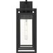 Jayce 1 Light 19 inch Matte Black Outdoor Wall Lantern
