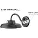 Gilbert LED 7.5 inch Black Outdoor Wall Sconce