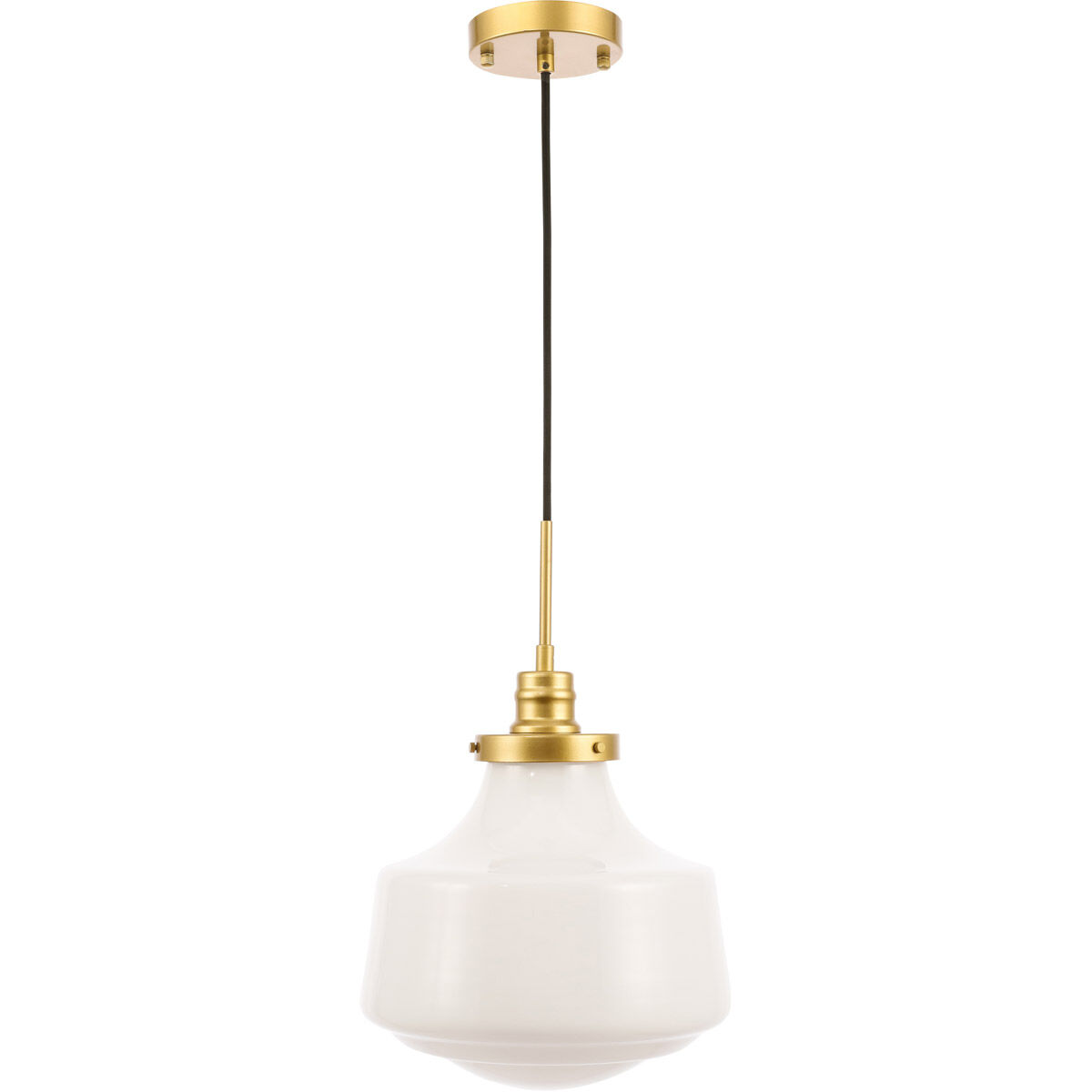 Lyle 1 Light 11 inch Brass Pendant Ceiling Light