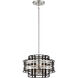 Presten 4 Light 16 inch Brushed Nickel with Sand Coal Foyer Ceiling Light