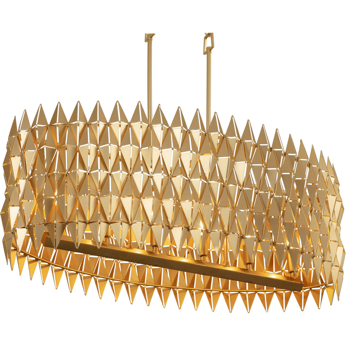 Forever 6 Light 36 inch French Gold Pendant Ceiling Light