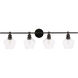 Rochester 4 Light 38 inch Black Wall sconce Wall Light
