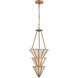 Jaxen 5 Light 14.25 inch Legacy Brass Pendant Ceiling Light
