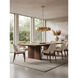 Petal Reign 5 Light 26.5 inch Brass Kisser Pendant Ceiling Light