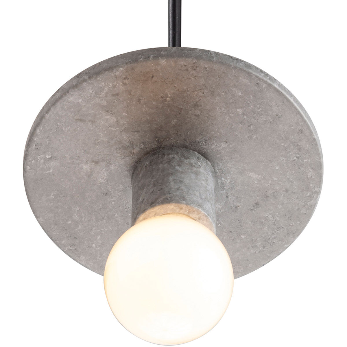 Radiance Collection 1 Light 8 inch Concrete Pendant Ceiling Light