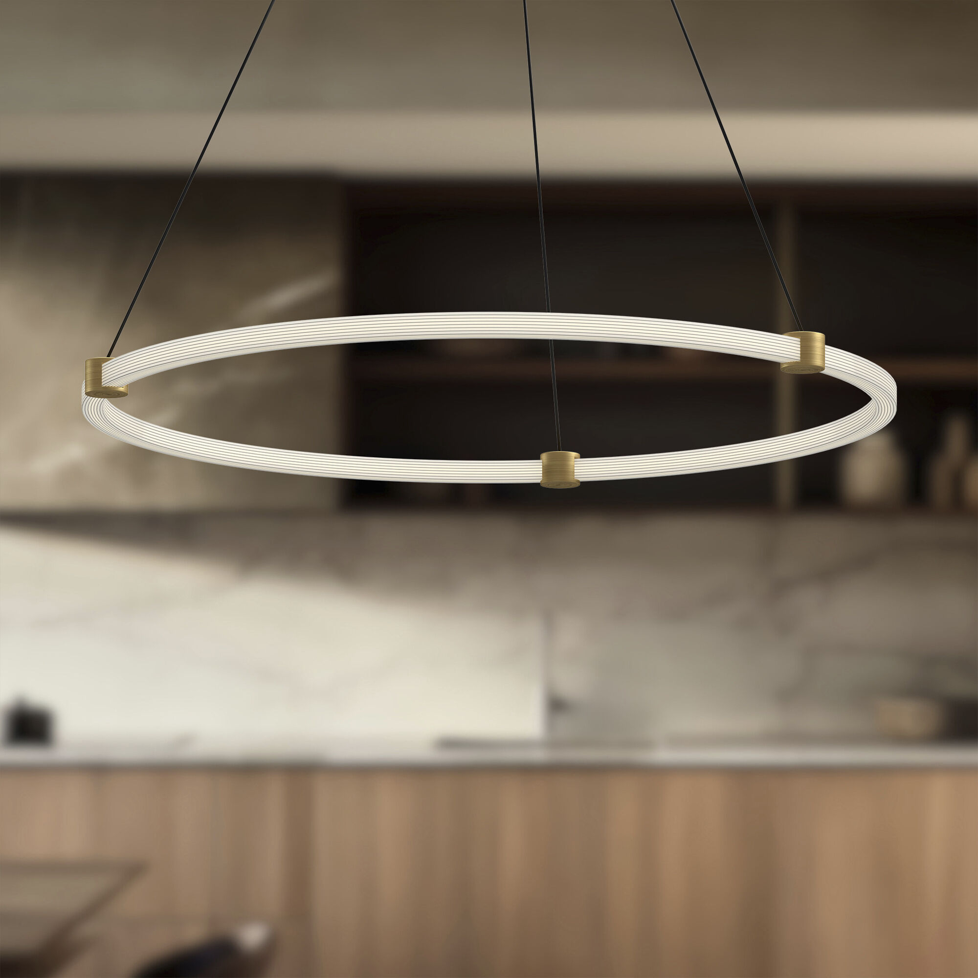 Bruni Pendant Ceiling Light in Brushed Gold