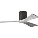 Atlas Irene-3H 42 inch Textured Bronze with Barnwood Tone Blades Ceiling Mount Paddle Fan in Barn Wood, Flush Mounted